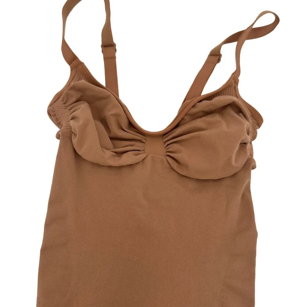 Skims Seamless Sculpt Brief Brown Sleeveless Bodysuit Size Small - Image 5