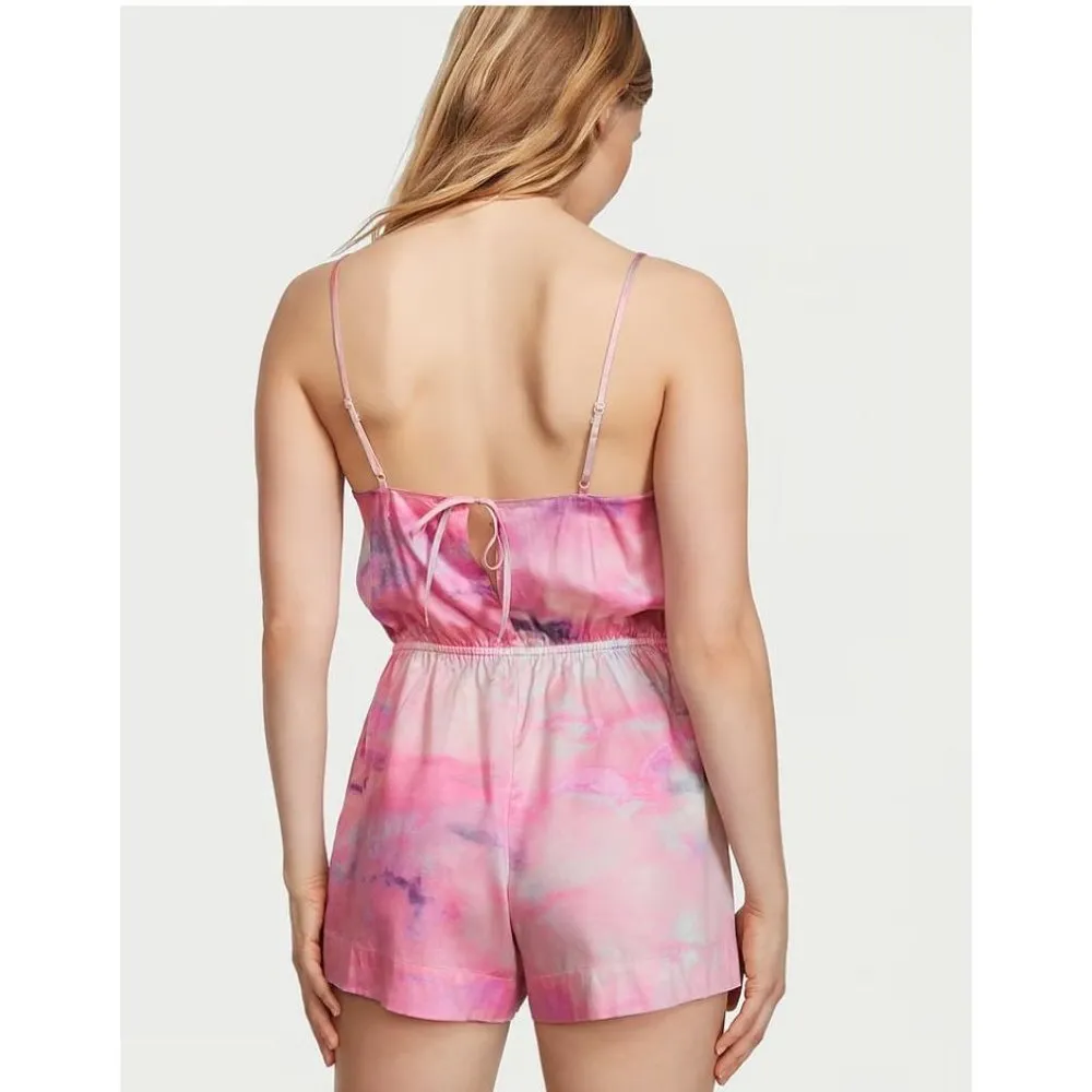 Naomi x Victoria's Secret- Play All Day Romper in Pink Tie Dye - Image 5