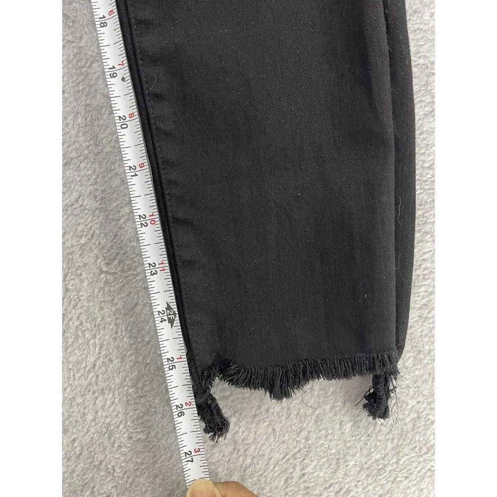 J. Brand Women's Black Denim Jeans Alana Veneration Destruct Size 27 Small - Image 8