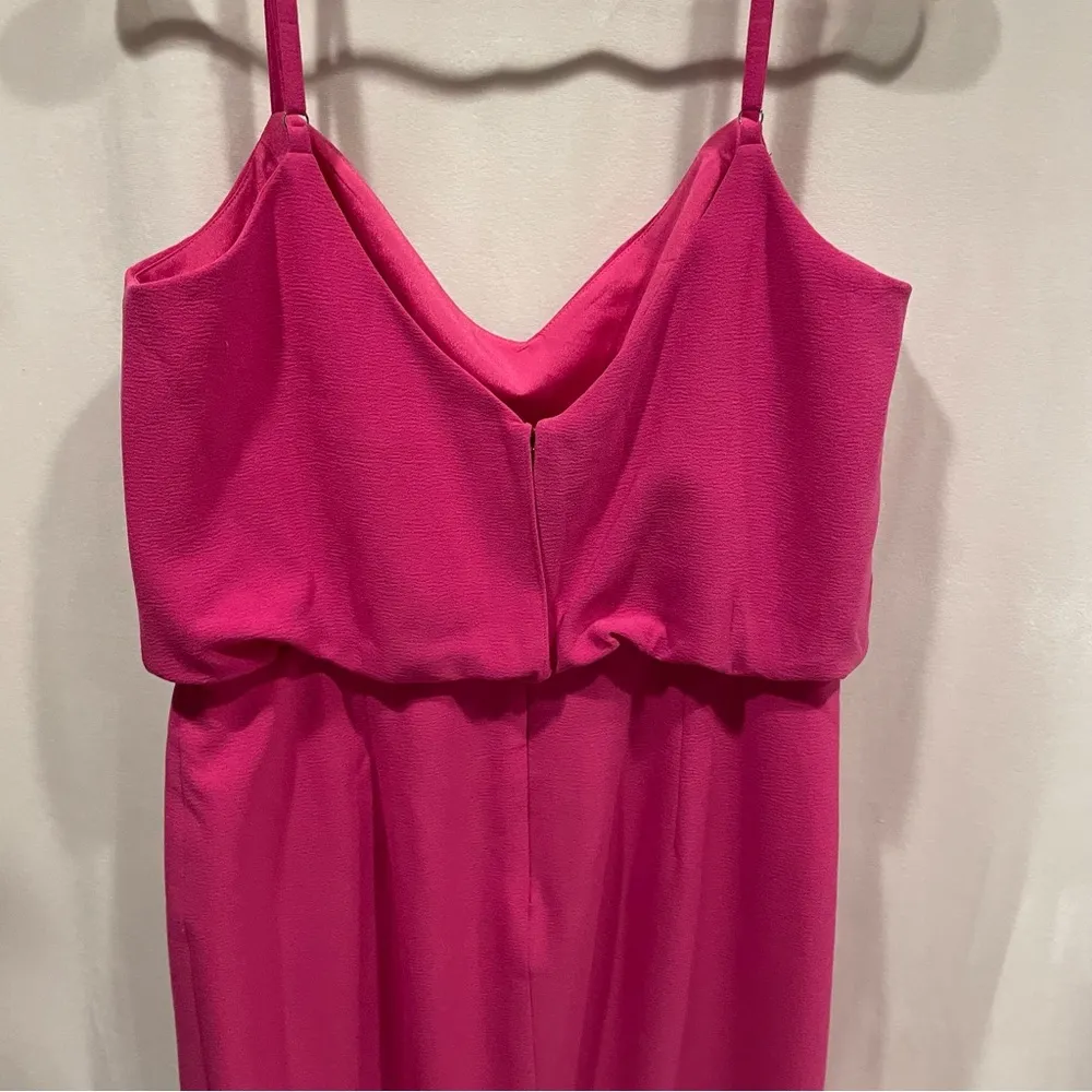 Dress the Population Nordstrom NWT fuchsia Alondra midi dress adjustable straps - Image 8