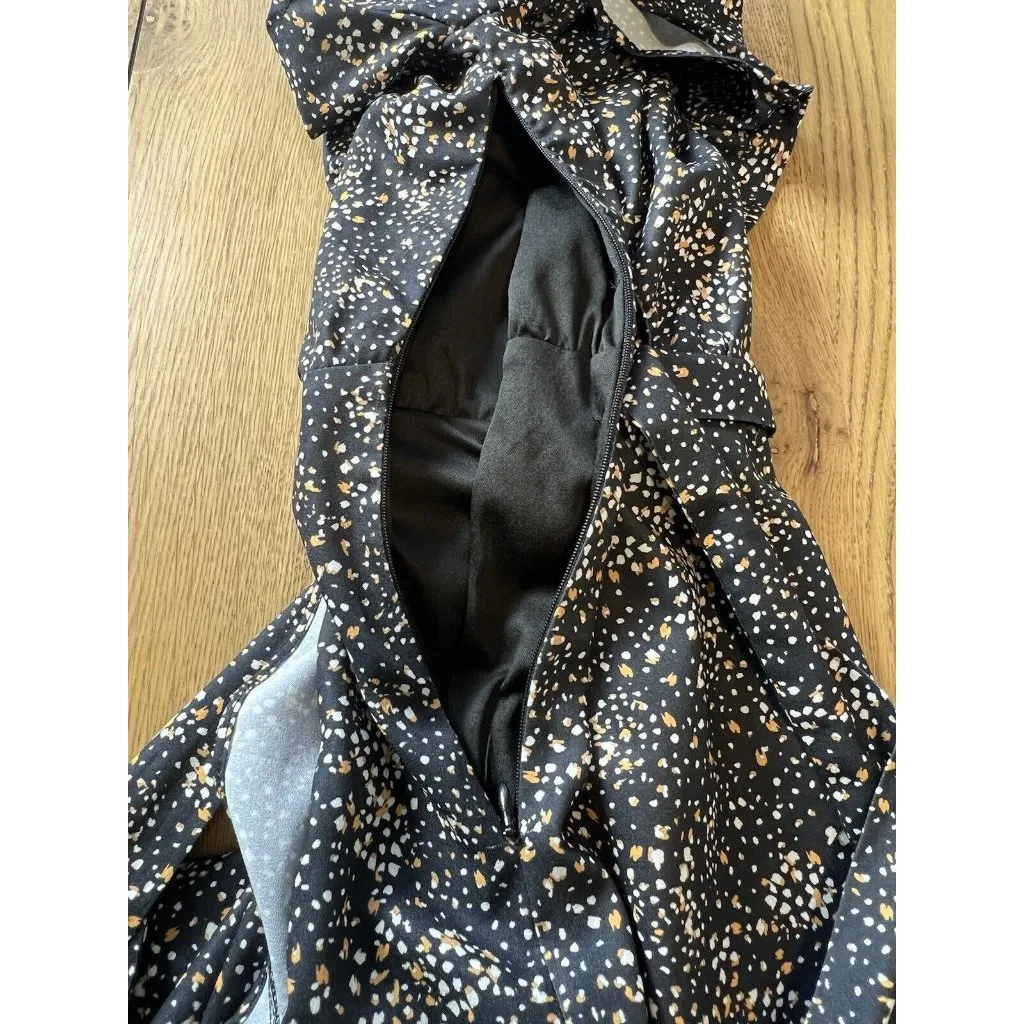 Sadie & Sage Polka‎ Dot Dress Size Small Midi Fit & Flare Cottagecore Preppy - Image 11