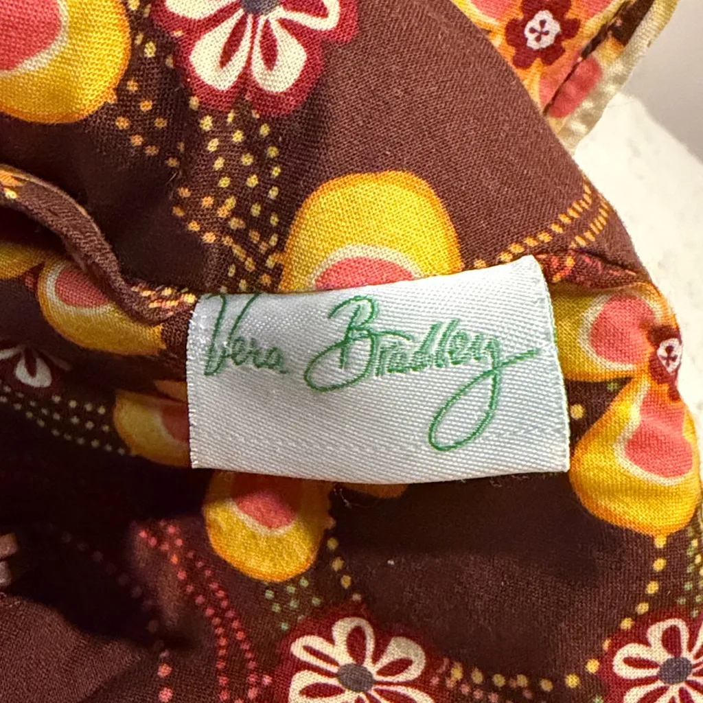 Vera Bradley- Buttercup Print Quilted 100% Cotton Bucket Tote Bag Magnetic Close - Image 5