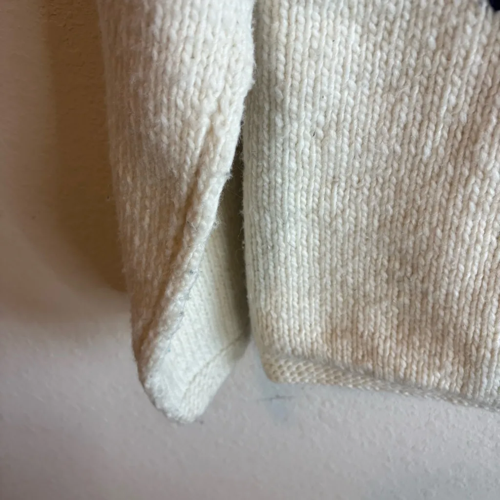 Tambaco Knits and Weaves Zip Up Sweater Jacket Medium Red - Image 4