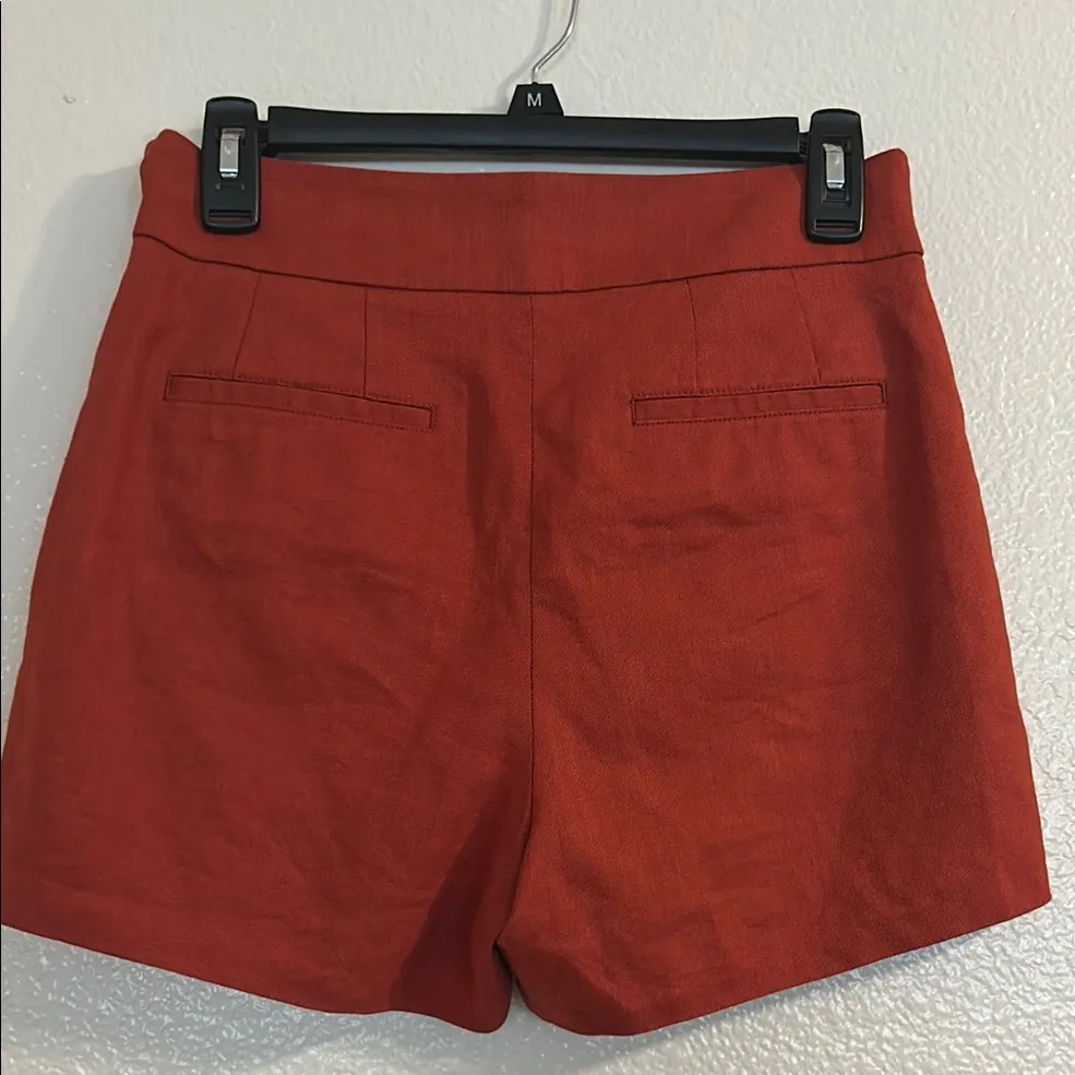 EXPRESS  High Waist Red Shorts - Image 3
