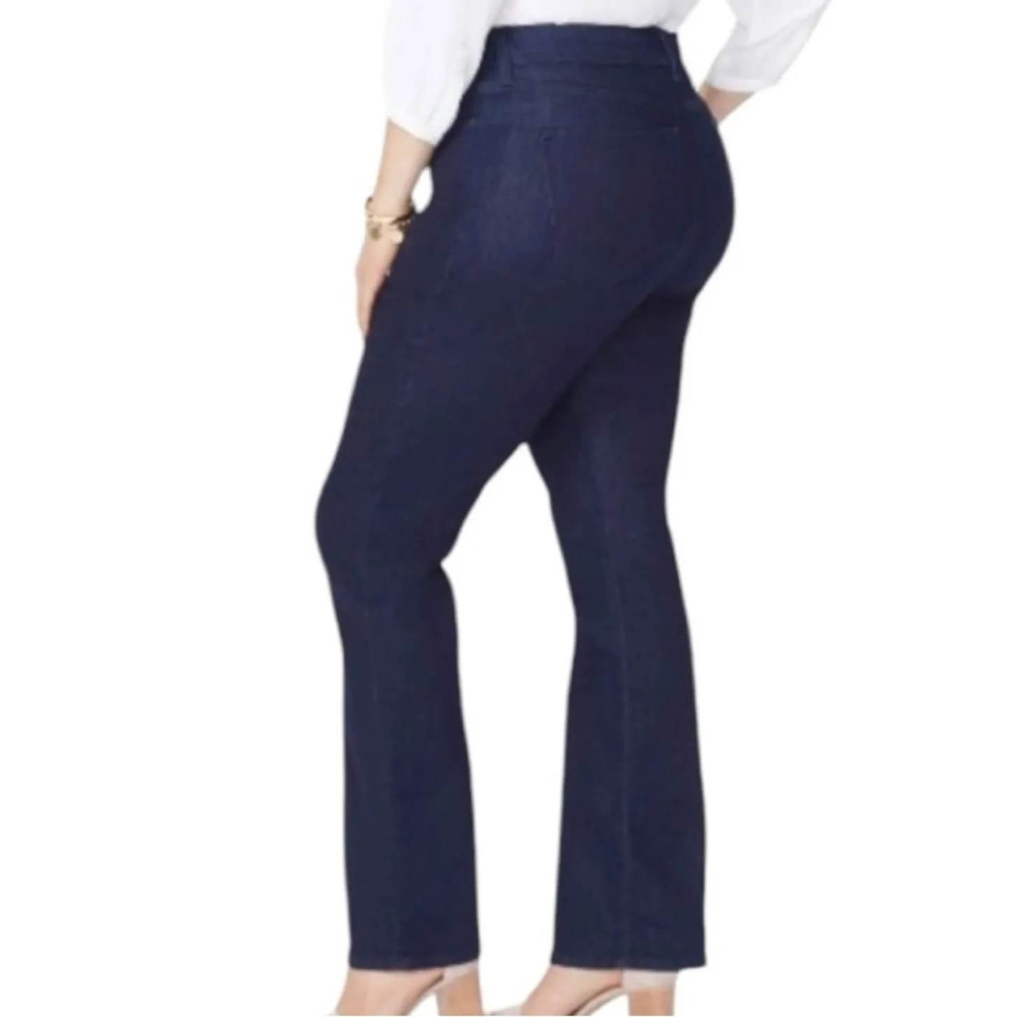 NYDJ Barbara Bootcut Jeans Mid Rise Dark Wash Slimming Women’s Plus Size 18W - Image 2