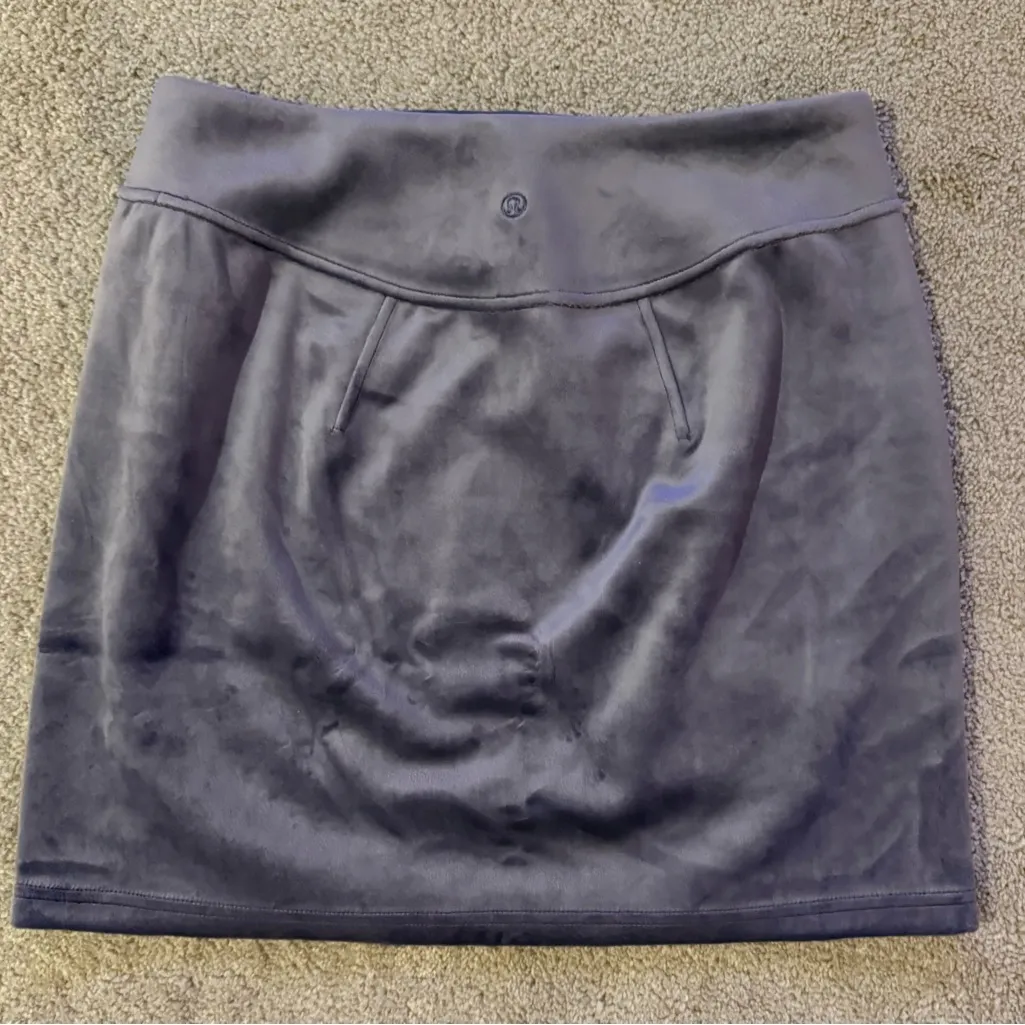 Rare Lululemon Scuba High-Rise Mini Skirt Velvet Nightfall NWOT Retired - Image 8
