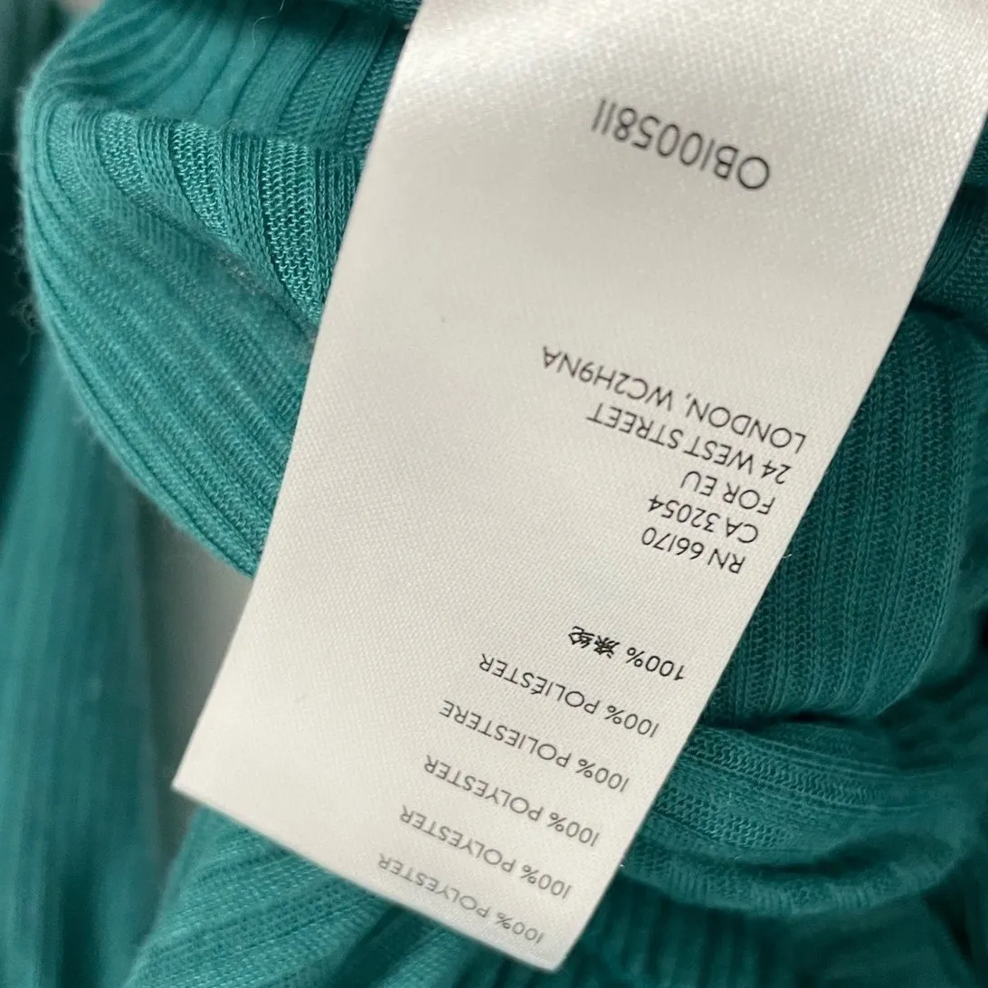 Free People Day Dreaming Long Sleeve Top Relaxed Teal Night Size NWOT Size XS - Image 5