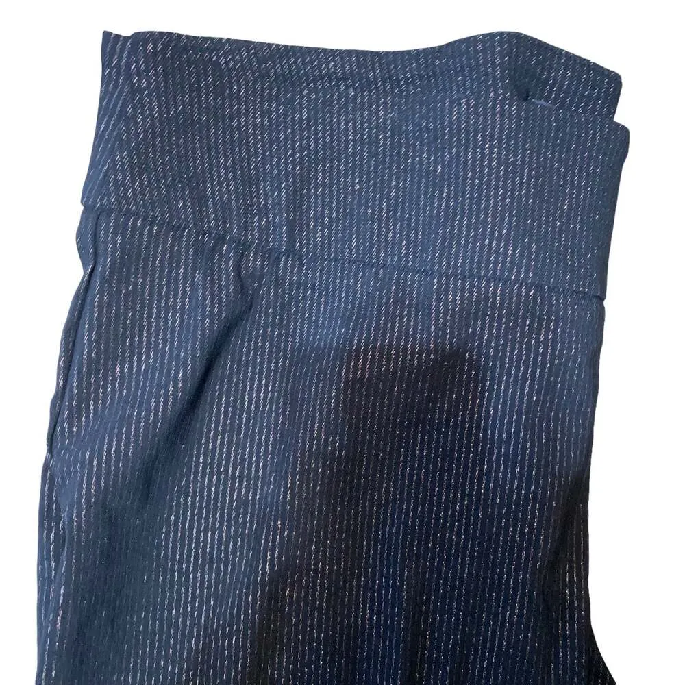 Rachel Zoe Elastic Waist Wide Band Black and Gold Striped Pants Plus size 22 - Image 6