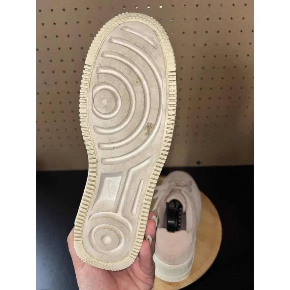 Nike Air Force 1 Sage Low Suede Platform Sneakers Women Size 7 Light Pink Shoes - Image 6