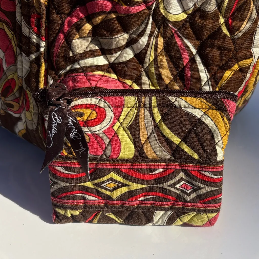 Vera Bradley Puccini Floral Patterned Large Tote Bag w/ matching zippered wallet - Image 2