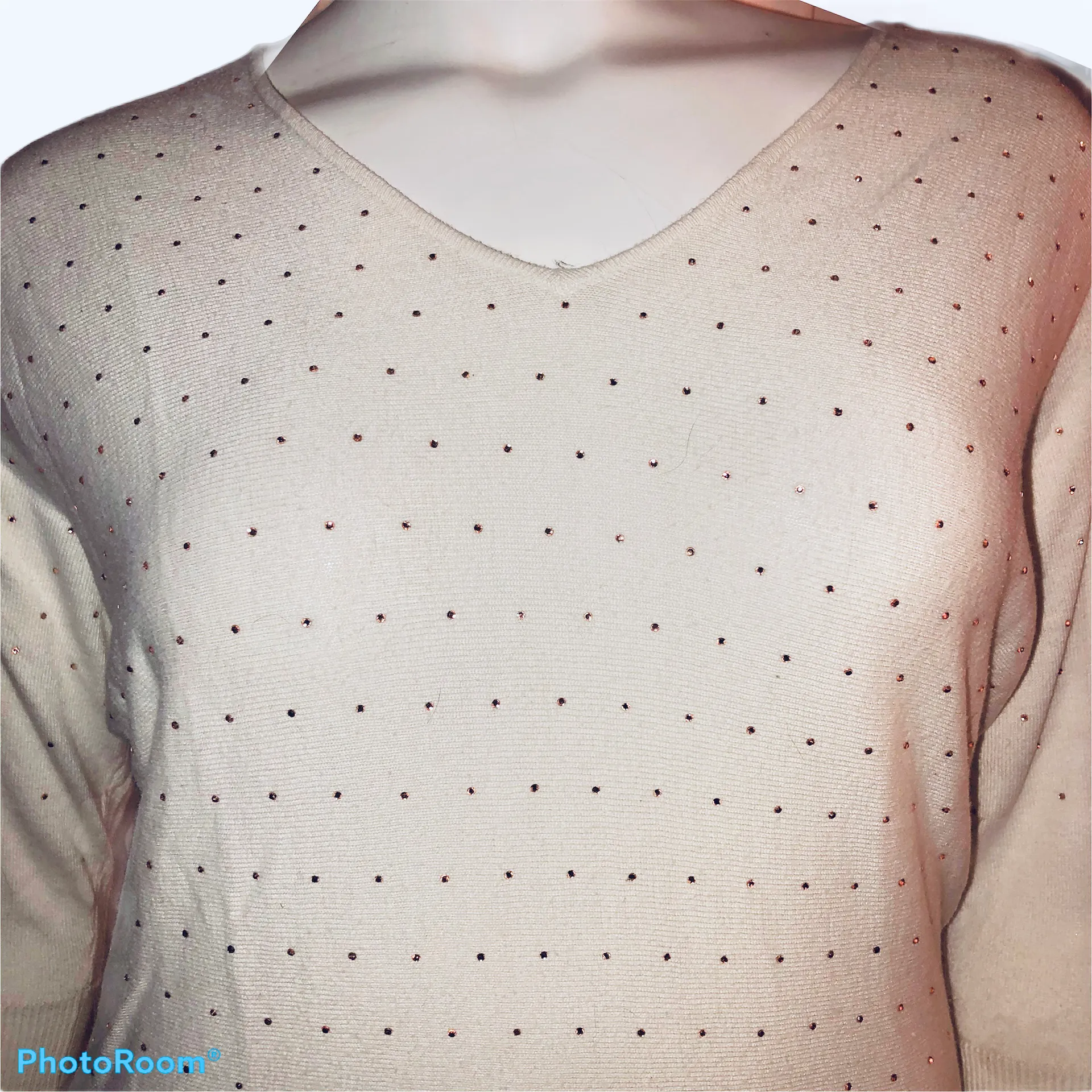 Elle Pink Rhinestone Sweater  - Image 4