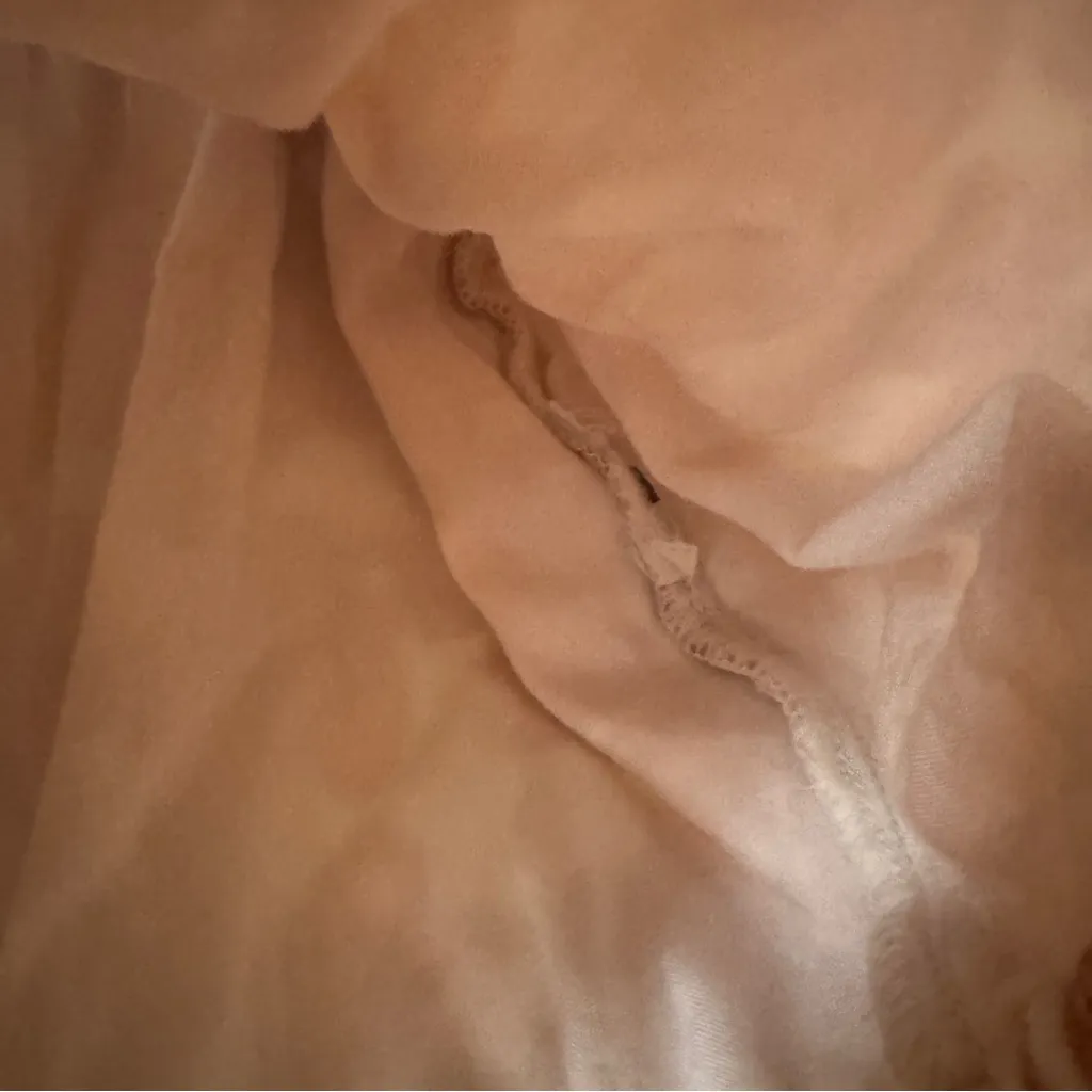 Abercrombie & Fitch Floral Crop Top in Cream and Pink L - Image 6