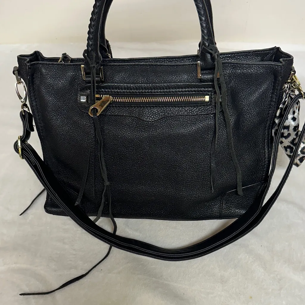Rebecca  Minkoff Hobo Soft Black Pebbled Leather/Satchel-Crossbody Handbag - Image 4