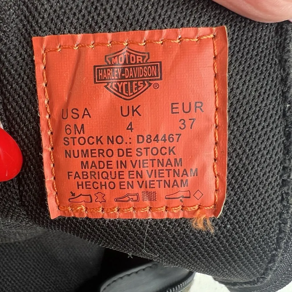 Harley Davidson Women’s Size 6 Hanlon Soft Suede Leather Boots Sand Beige D84467 - Image 8