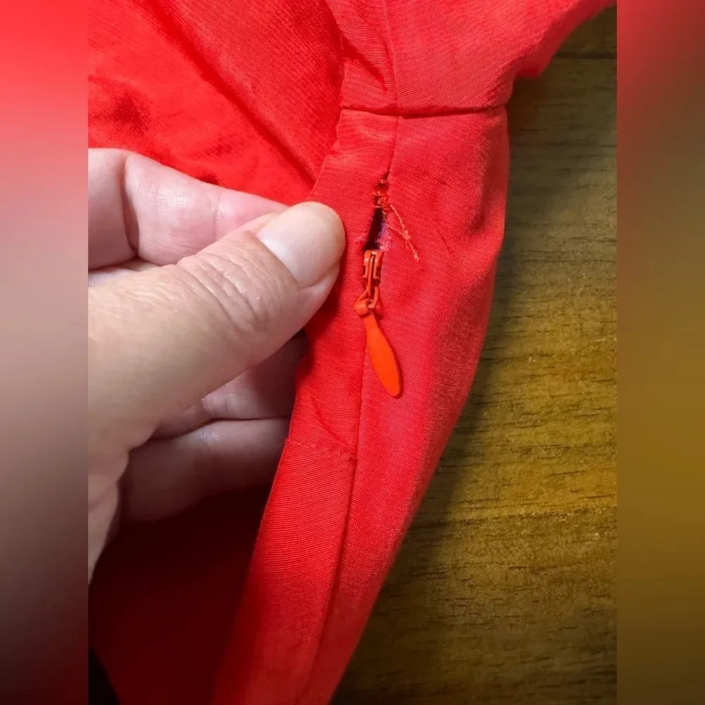 Boden Colorblock Shift Dress 3/4 Sleeve Viscose Office Preppy Career Size 10R Pink - Image 3