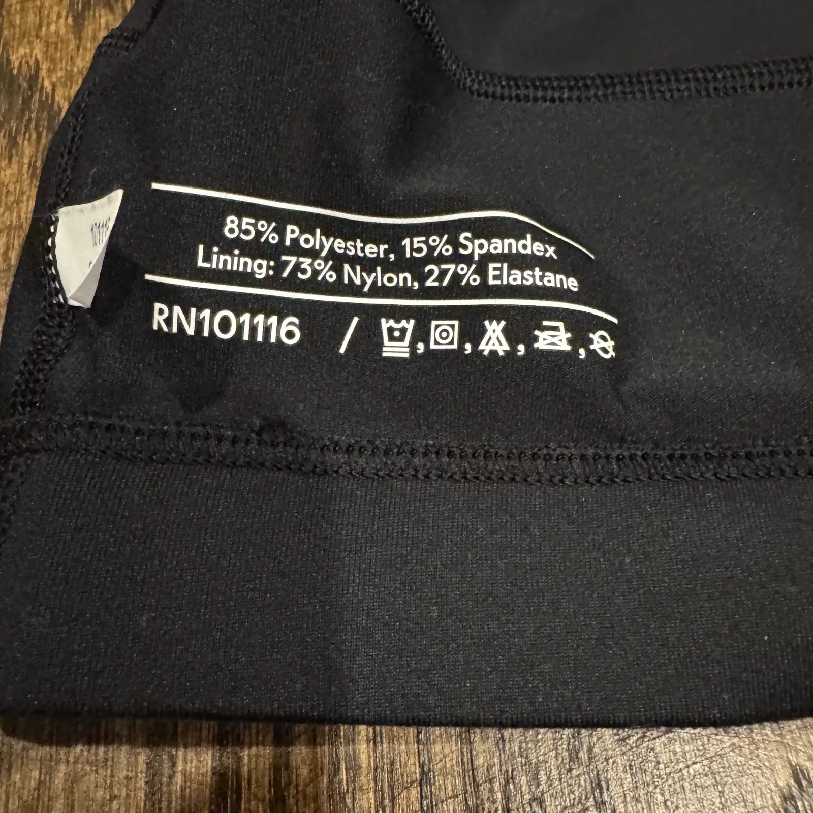 Outdoor Voices Womens Solid Black Flow Crop Top Sports Bra Size Large NWOT - Image 5