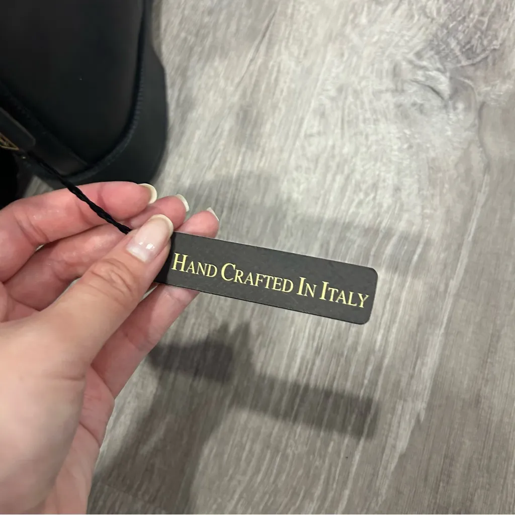 Emanuele Crasto Double Buckle Moto Boots Black Italian Leather Women 8/38 NWT Size 7 - Image 4