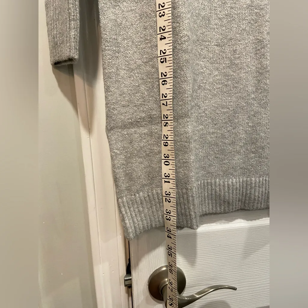 NWT Old Navy Size S Gray So Soft V Neck Long Sleeve Pullover Sweater Mini Dress - Image 10