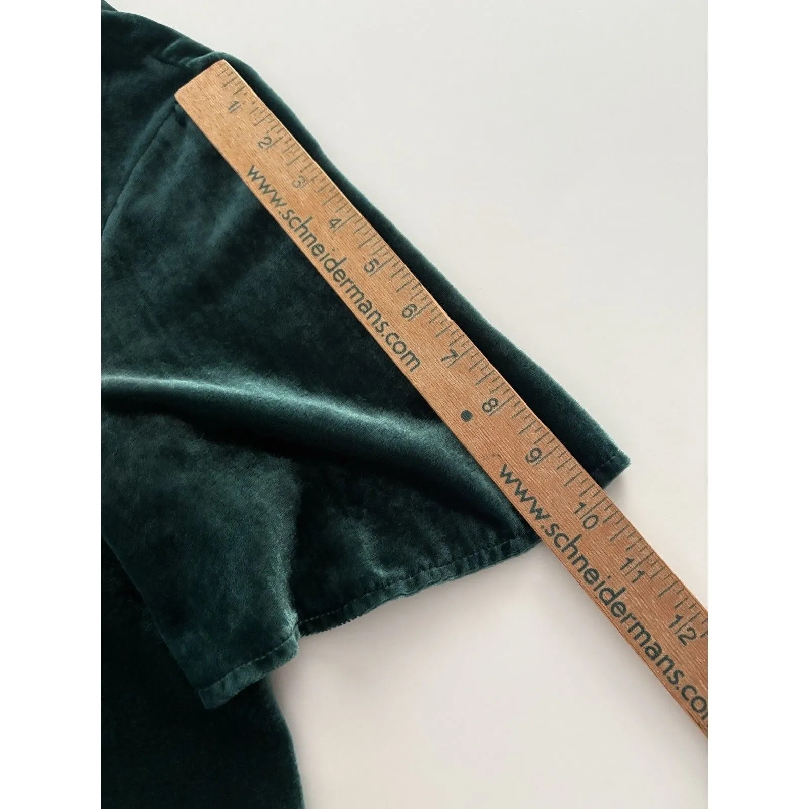 Maeve Swing Top XS Emerald Green Crushed Velvet Oversize Anthropologie Holiday - Image 14