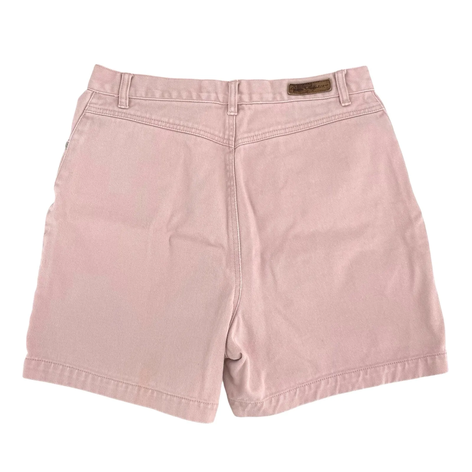 Vintage 90s Powder Pink Pastel High Rise Denim Shorts Retro Mom Jeans Size 12 - Image 2