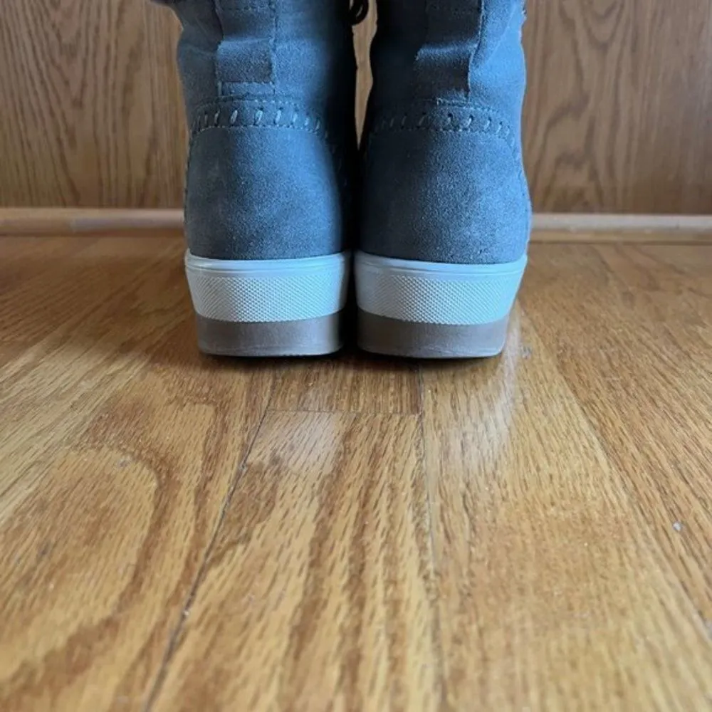 Cougar Vanetta Faux Fur Trim Waterproof Bootie Lace Up Size 6.5 Green Waterproof - Image 6