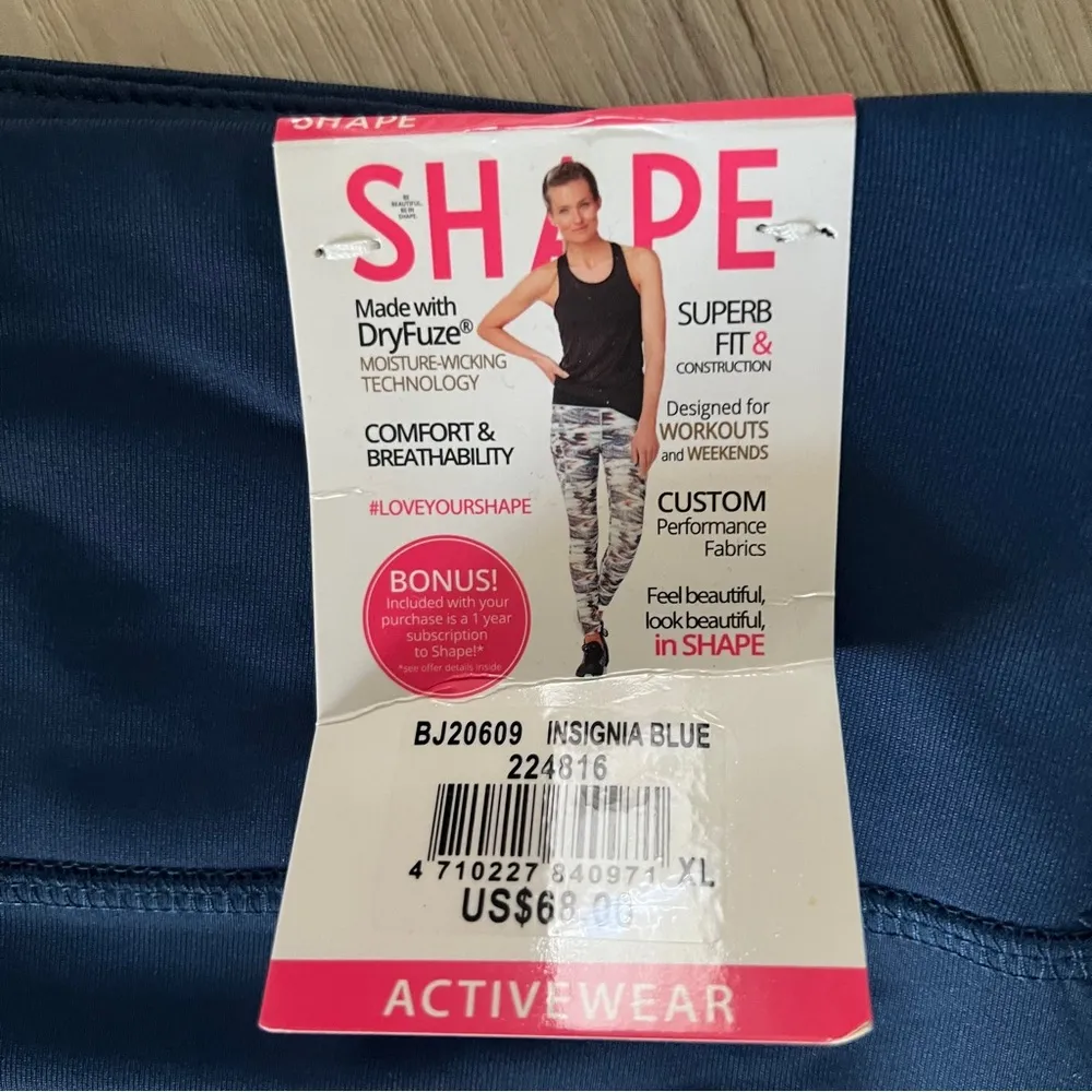 NWT Shape navy blue leggings Size XL - Image 3