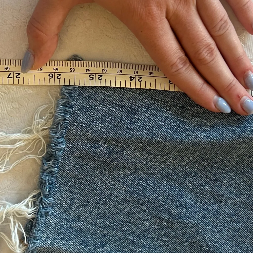 Zara Blue Denim Trousers - Image 3