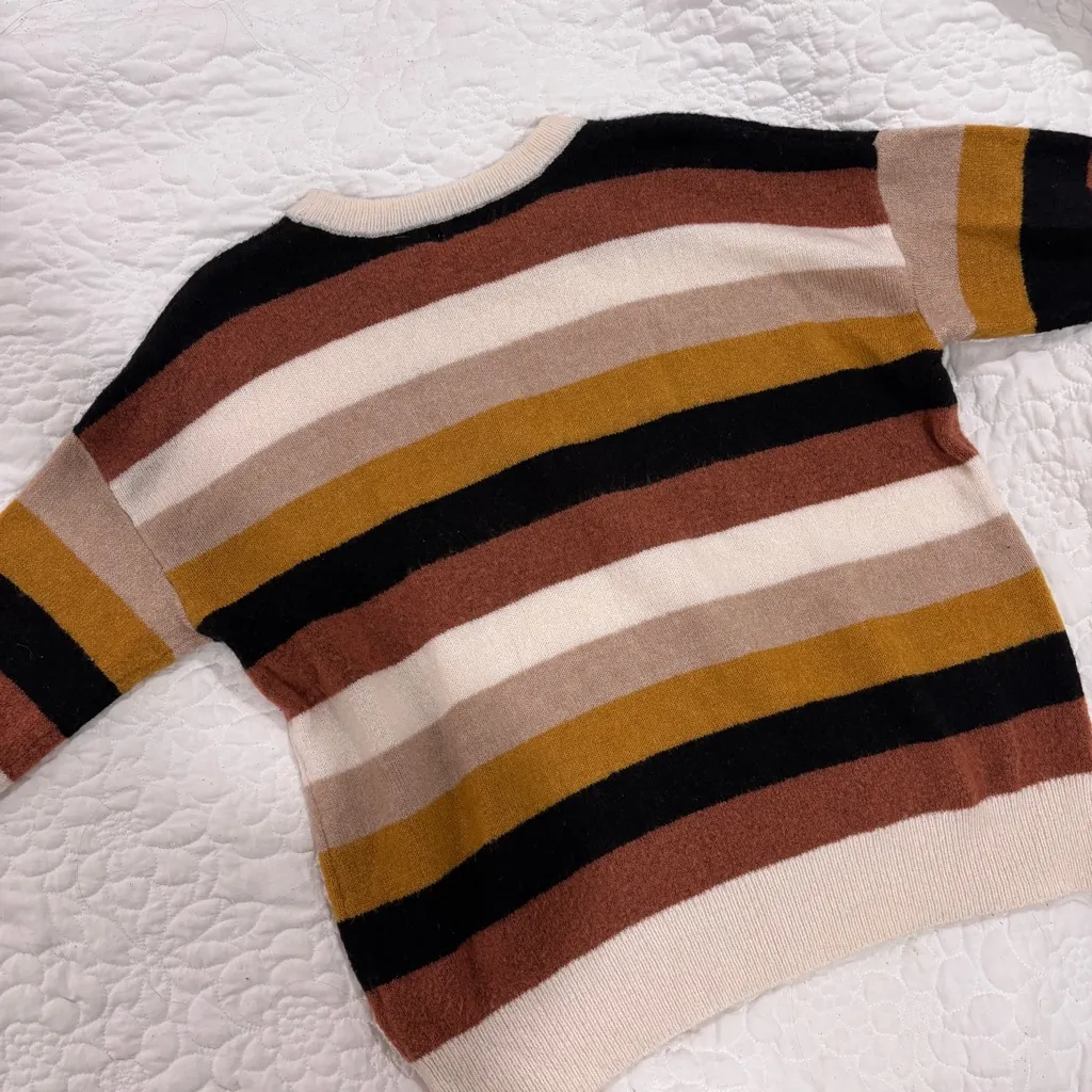 Active USA Brown and White Striped Sweater - Image 7