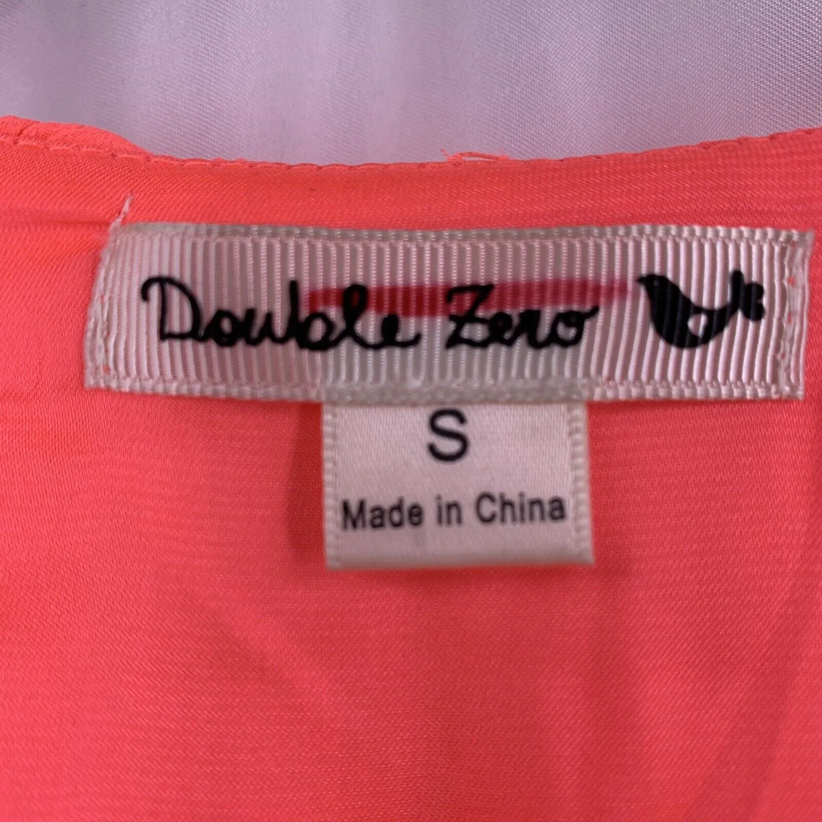 Double Zero‎ Bright Pink Chiffon Layered Dress S - Image 3