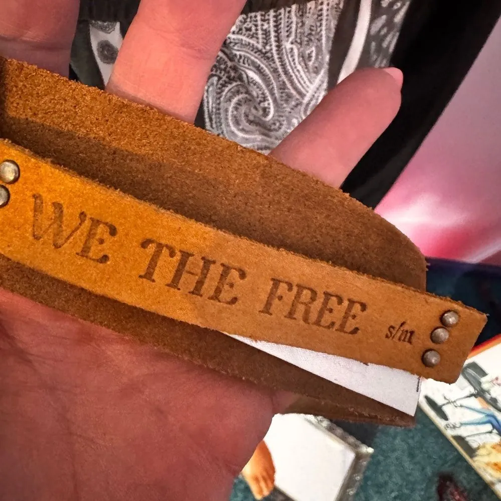 We The Free Tan Belt with Silver Accents - Image 3