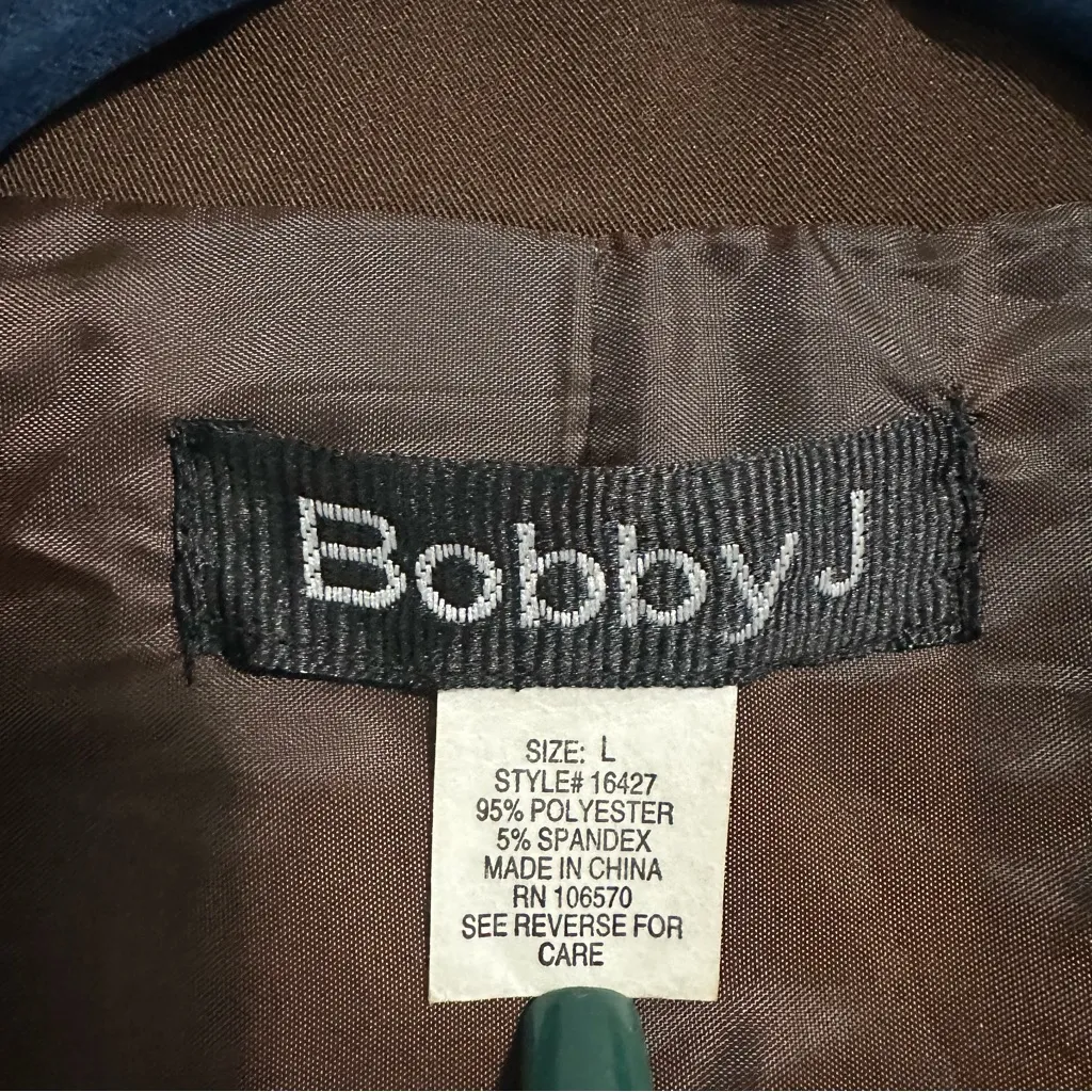 Y2K Bobby J Brown Blazer Jacket Large - Image 7