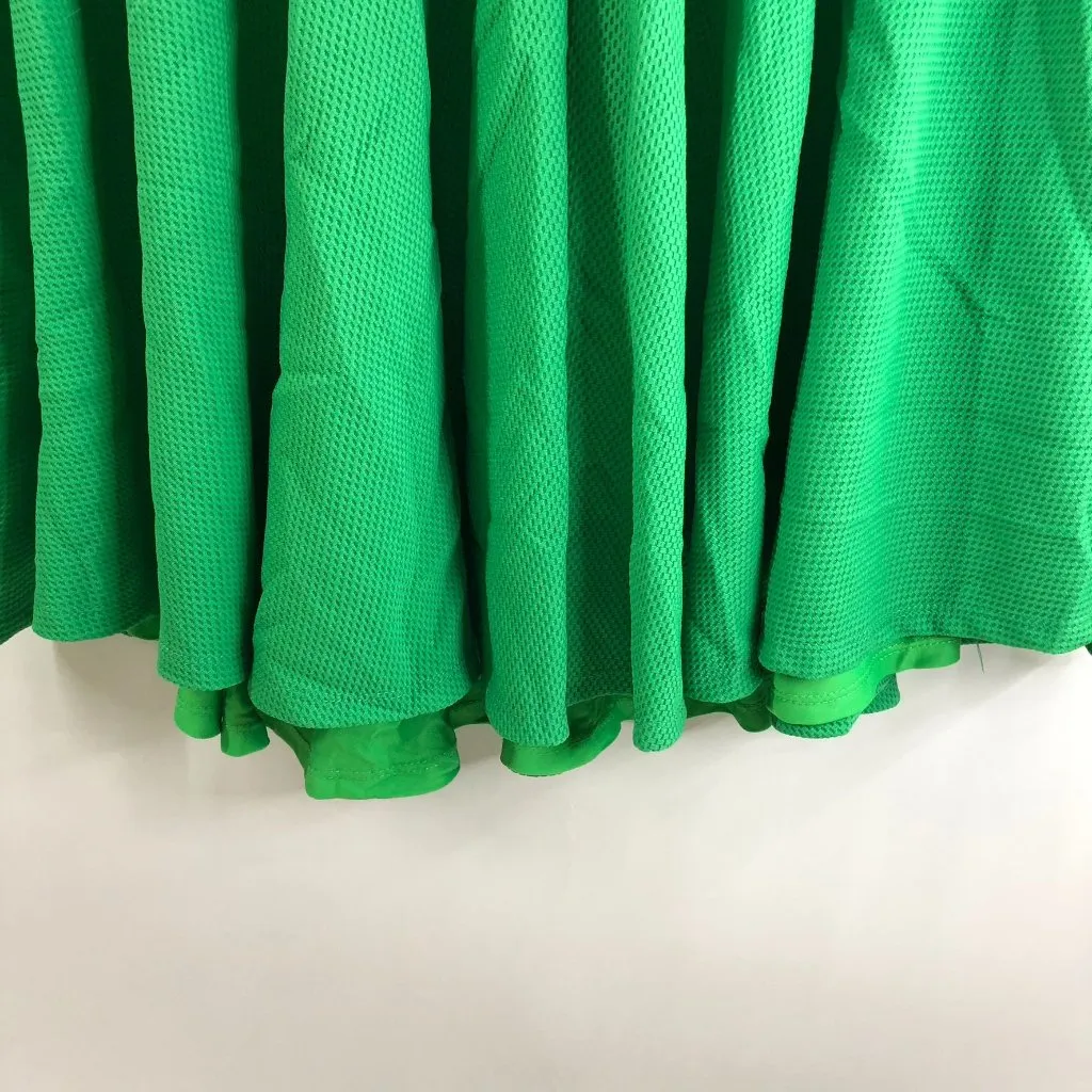 Hutch Fit & Flare Dress Sleeveless Tie V-Neck Zip Back Green Plus Size XXL - Image 3