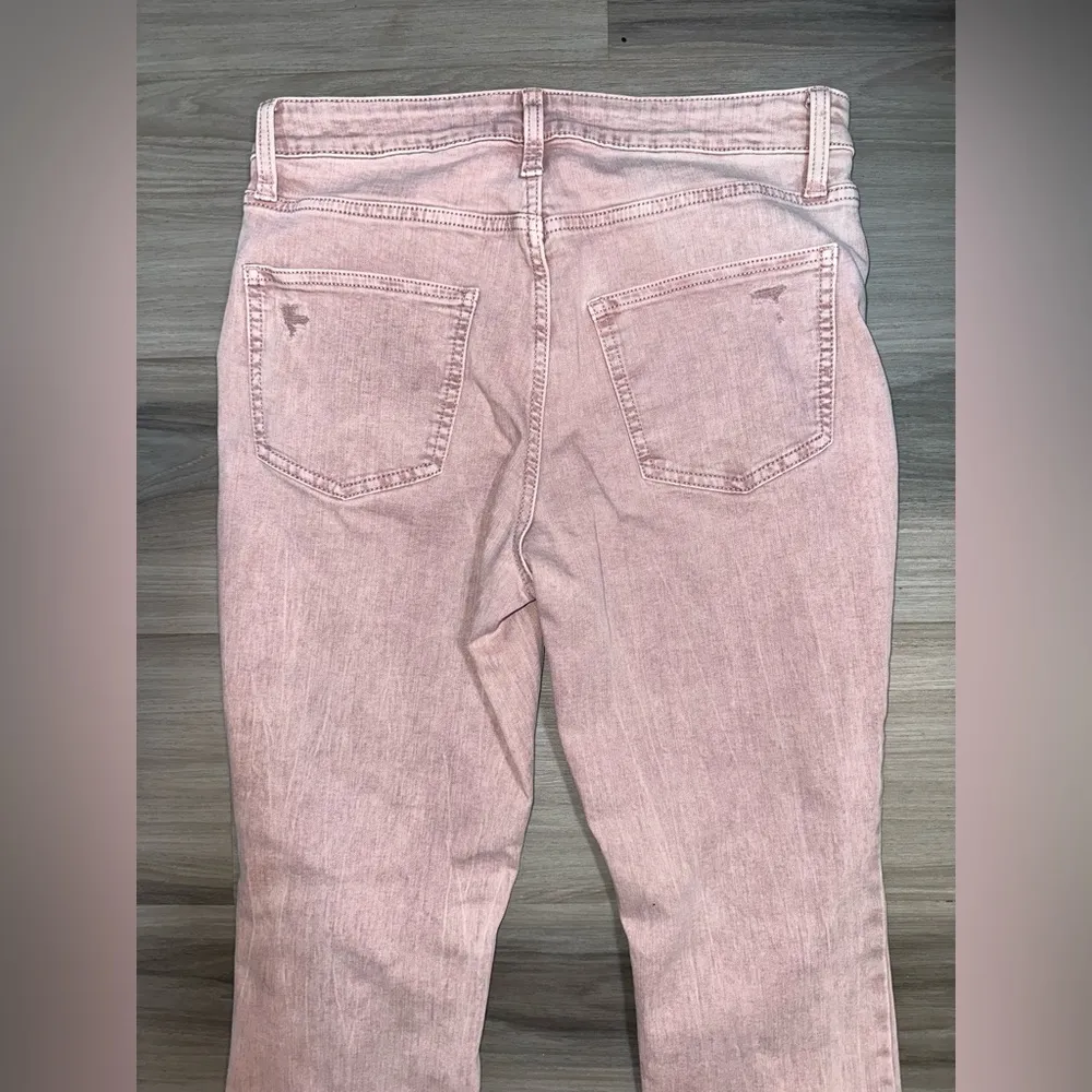 LC Lauren Conrad Pink Distressed Skinny Ankle Women’s Jeans Retro Pants Size 6 - Image 6