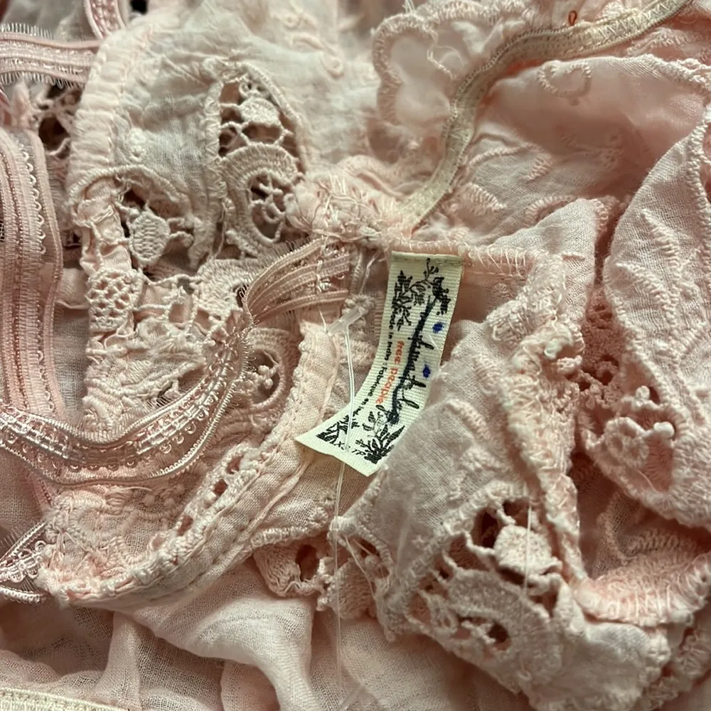 New Free People Intimately Land of the Free Battenberg Lace Bodysuit - Image 3