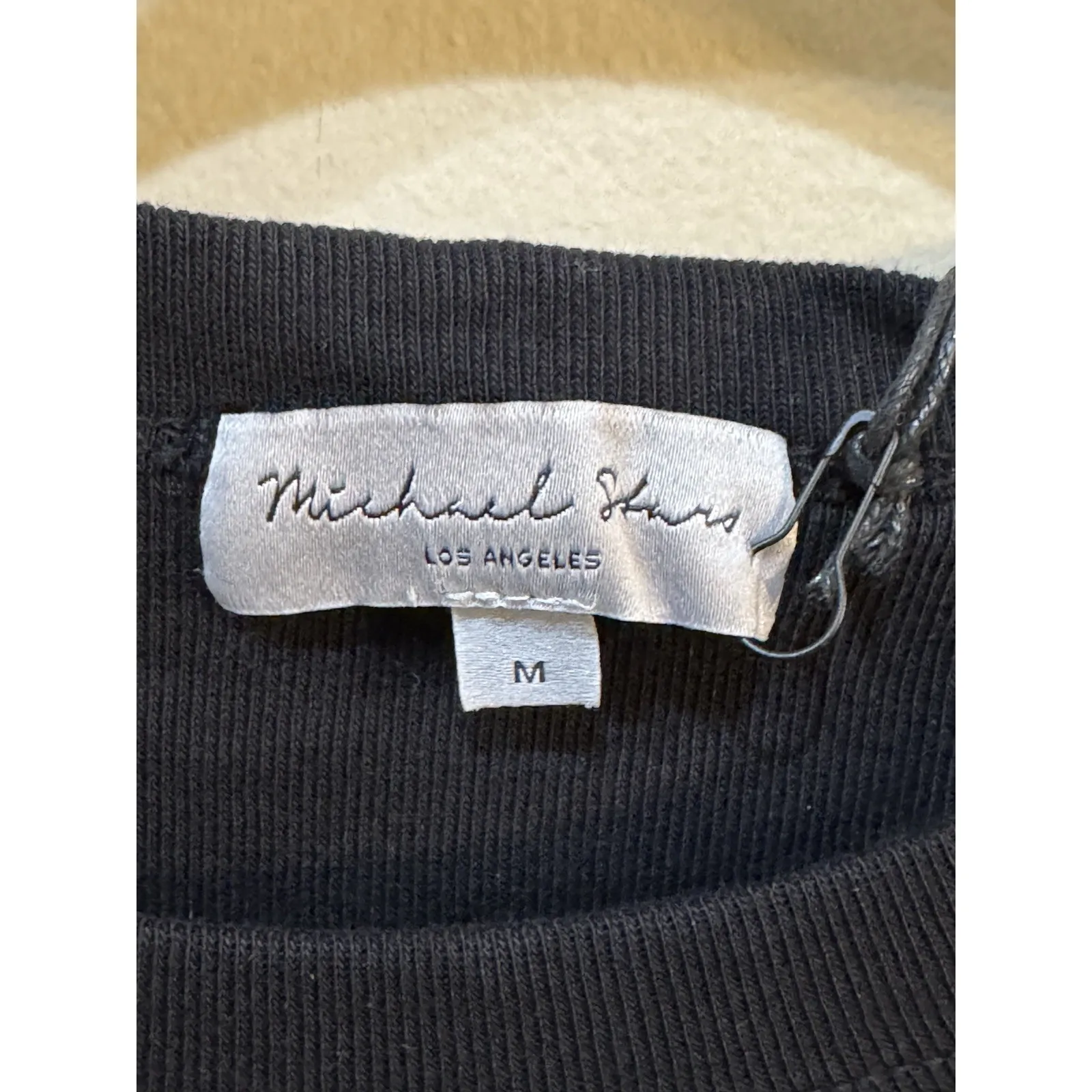 Micheal Stars Black Crewneck T Shirt Dress Short Sleeve Size‎ Medium - Image 2