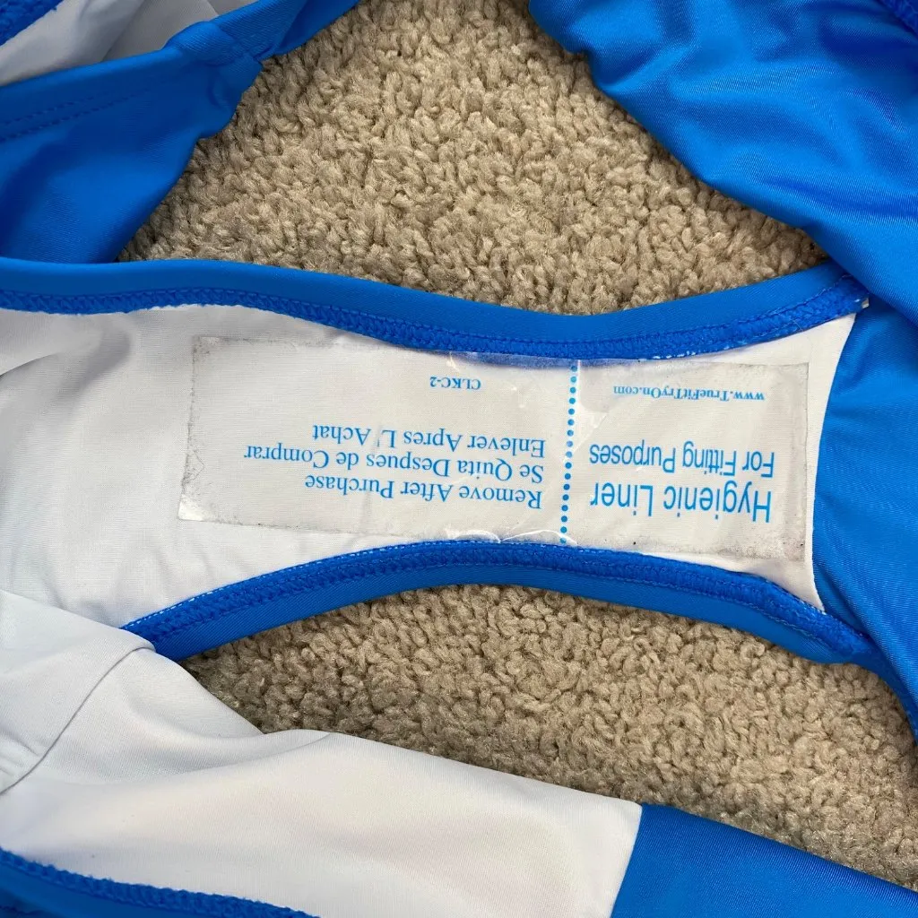 La Blanca Island Goddess Side‎ Shirred High Waist Bikini Bottom Capri Blue 16 - Image 5