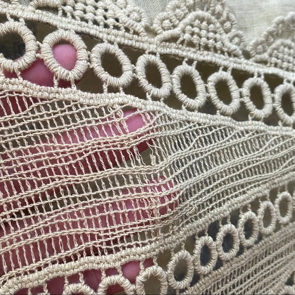 Tempo Paris 100% Lino Light Yellow Knit Top - Image 7