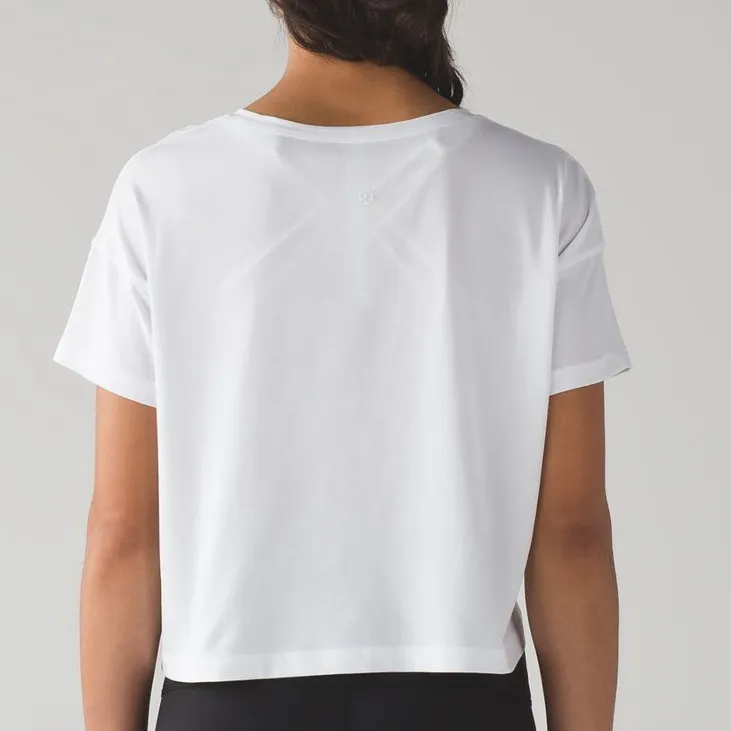 Lululemon Cates Crop Tee tshirt cropped top crewneck pima cotton short sleeve - Image 5