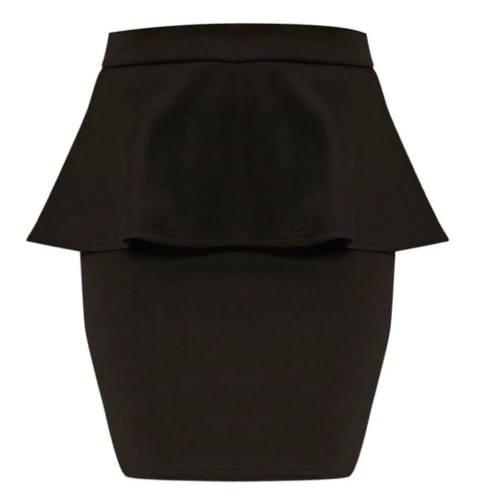 Charlotte Russe Black Peplum Mini Skirt  - Image 4