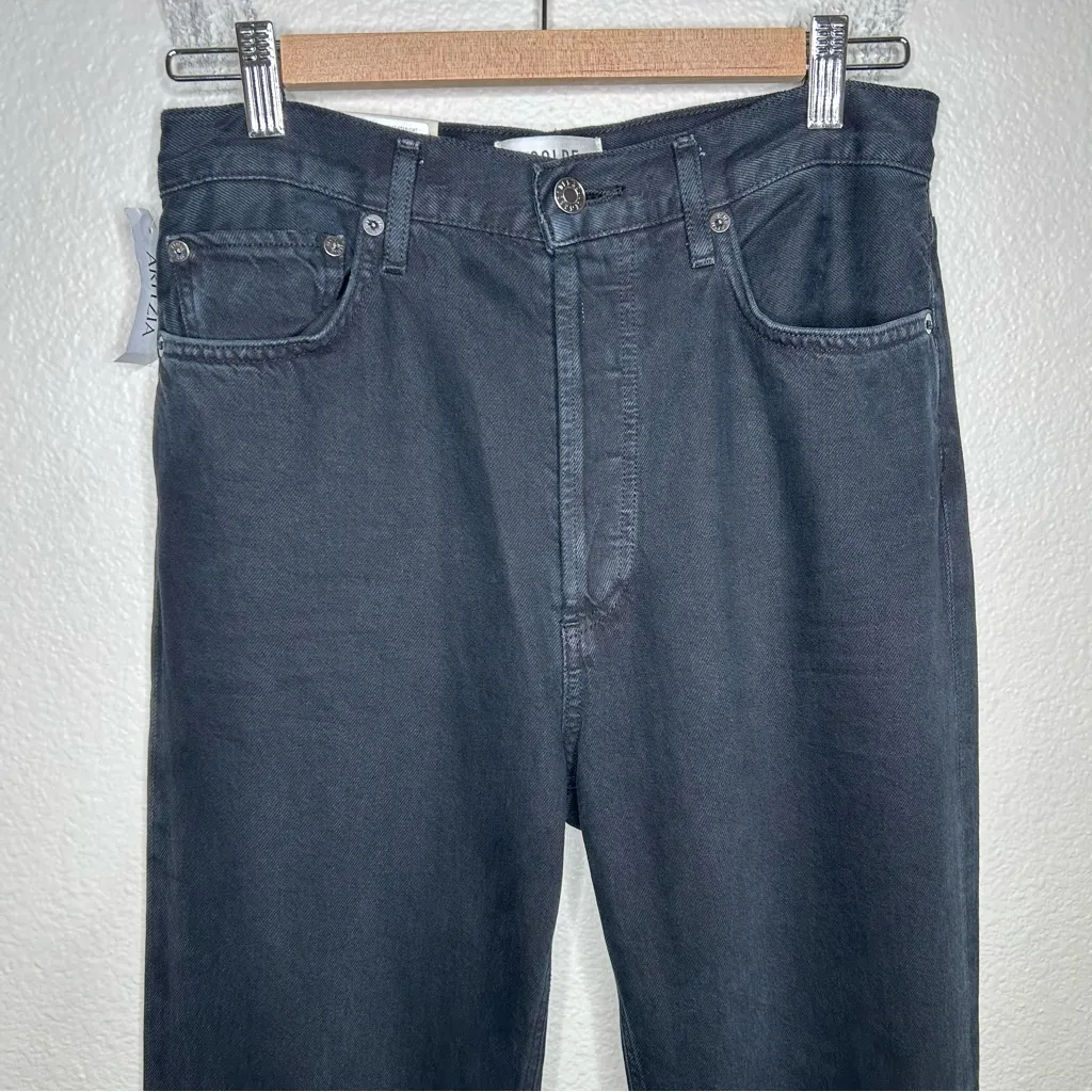 NWT Agolde 90's Pinch Waist Long High Rise Straight jeans in Crushed 27 - Image 3