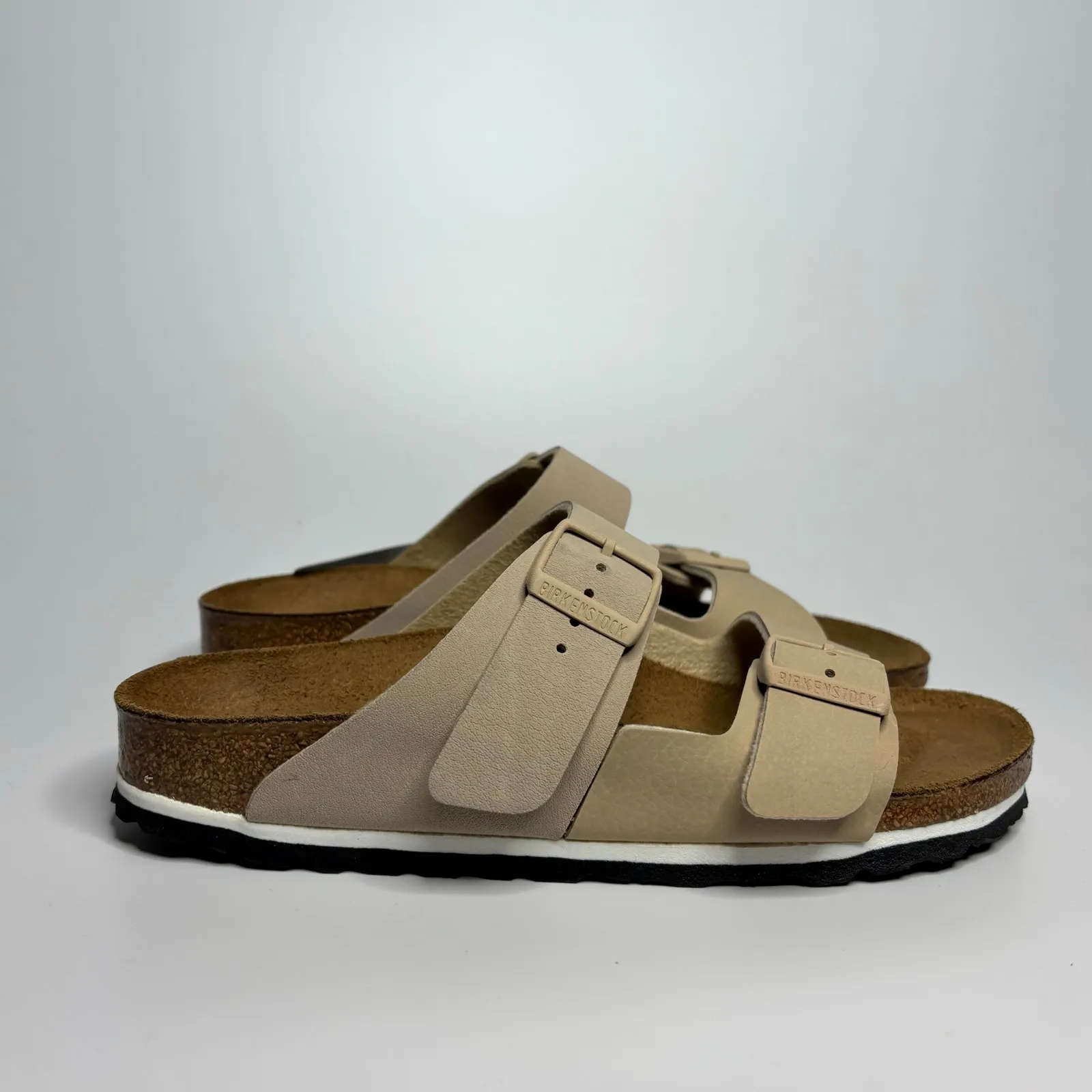 Birkenstock  Arizona Split Two Strap Sandals in Ice/Sandcastle (Narrow) - Image 6