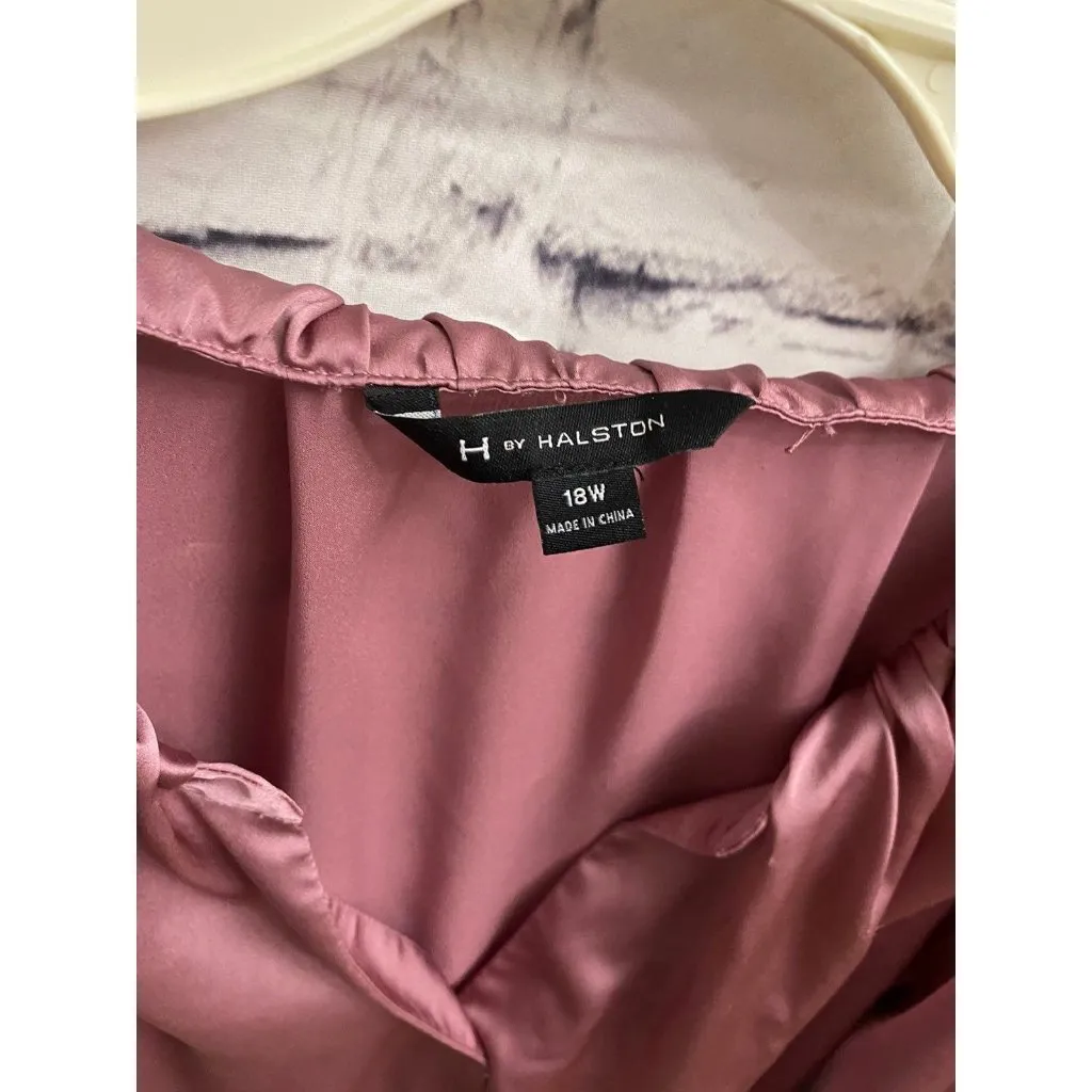 18w mauve h by halston blouse - Image 2