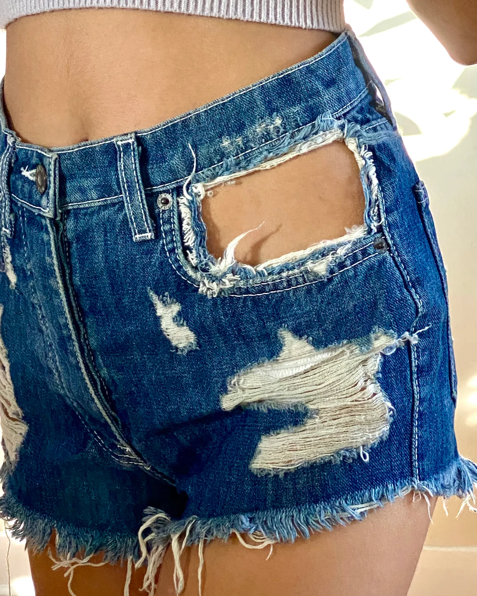 Cut Out Shorts - Image 4