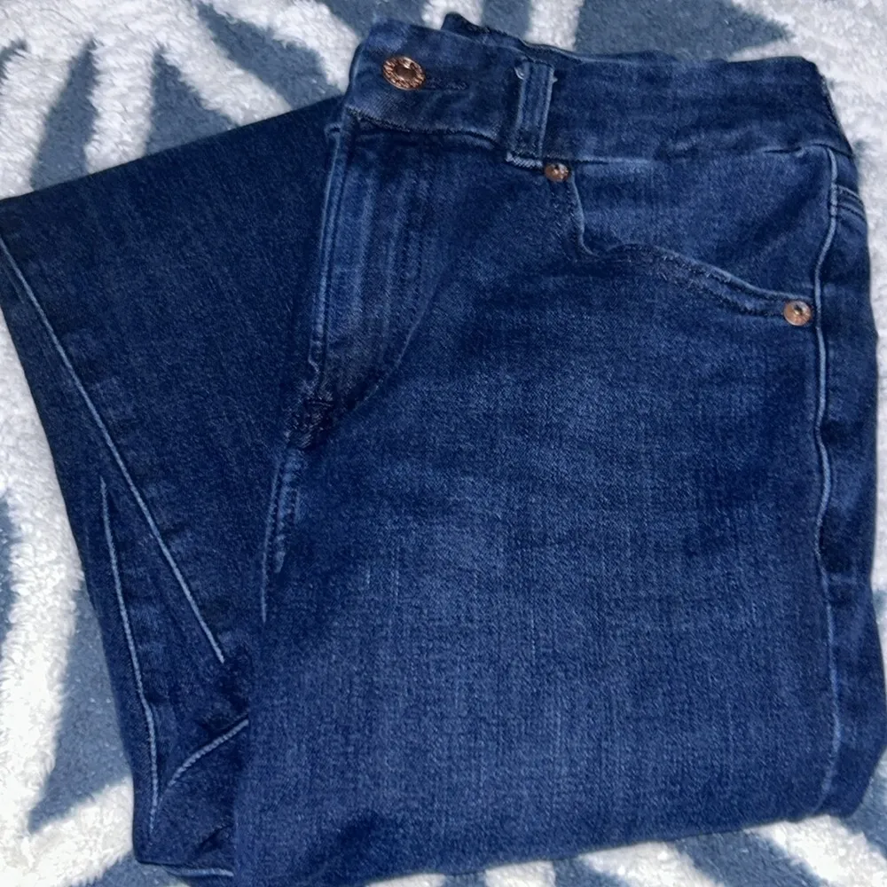 Express Ultra Hyper Stretch Dark Wash Cropped Ankle Skinny Denim Jeans - Image 8