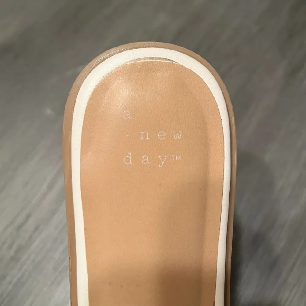 A New Day Cream Pearl Embellished Sandals - Image 2