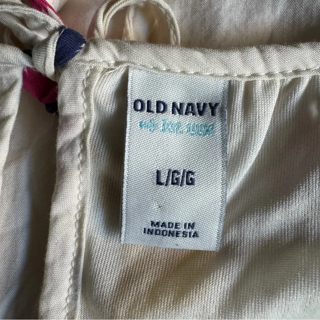 Old Navy Women’s Multicolor Print Dress Sz L - Image 2