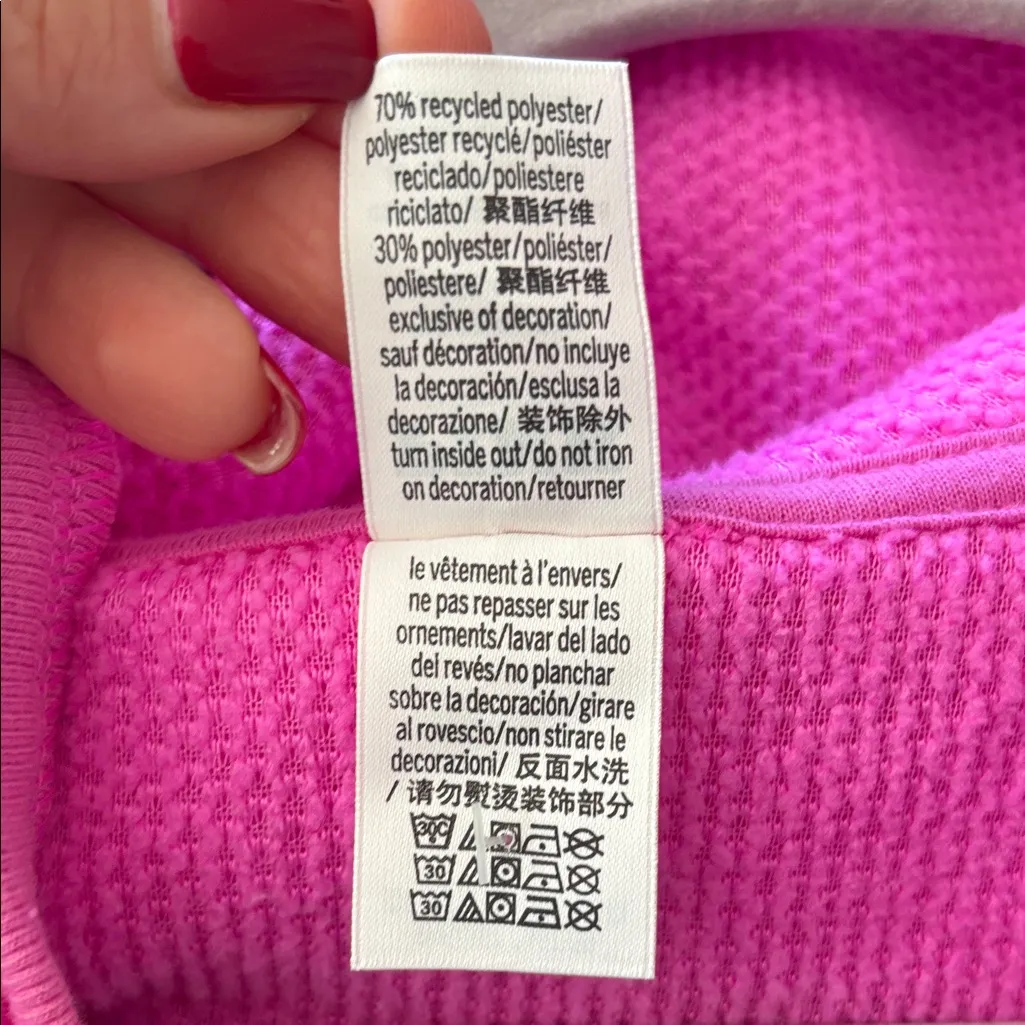 Cozy PINK Sherpa Hoodie Sz XS - Image 5