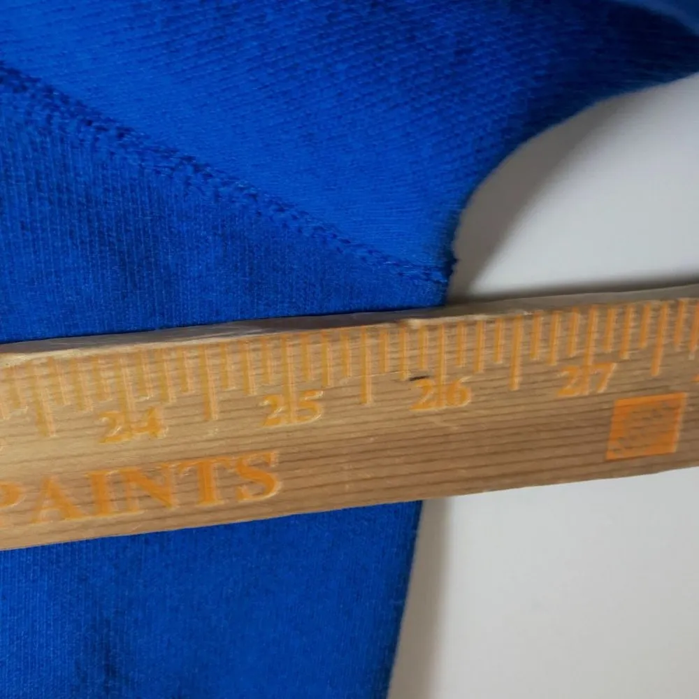 Vintage Made In USA Crewneck Sweater Minimal Basic Adult Blue M Medium Solid - Image 7