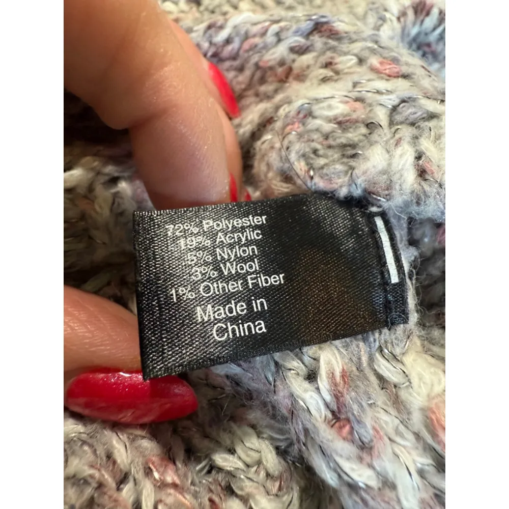 Lane Bryant Plus Heather Grey Cowl Neck Sweater 18/20 - Image 6