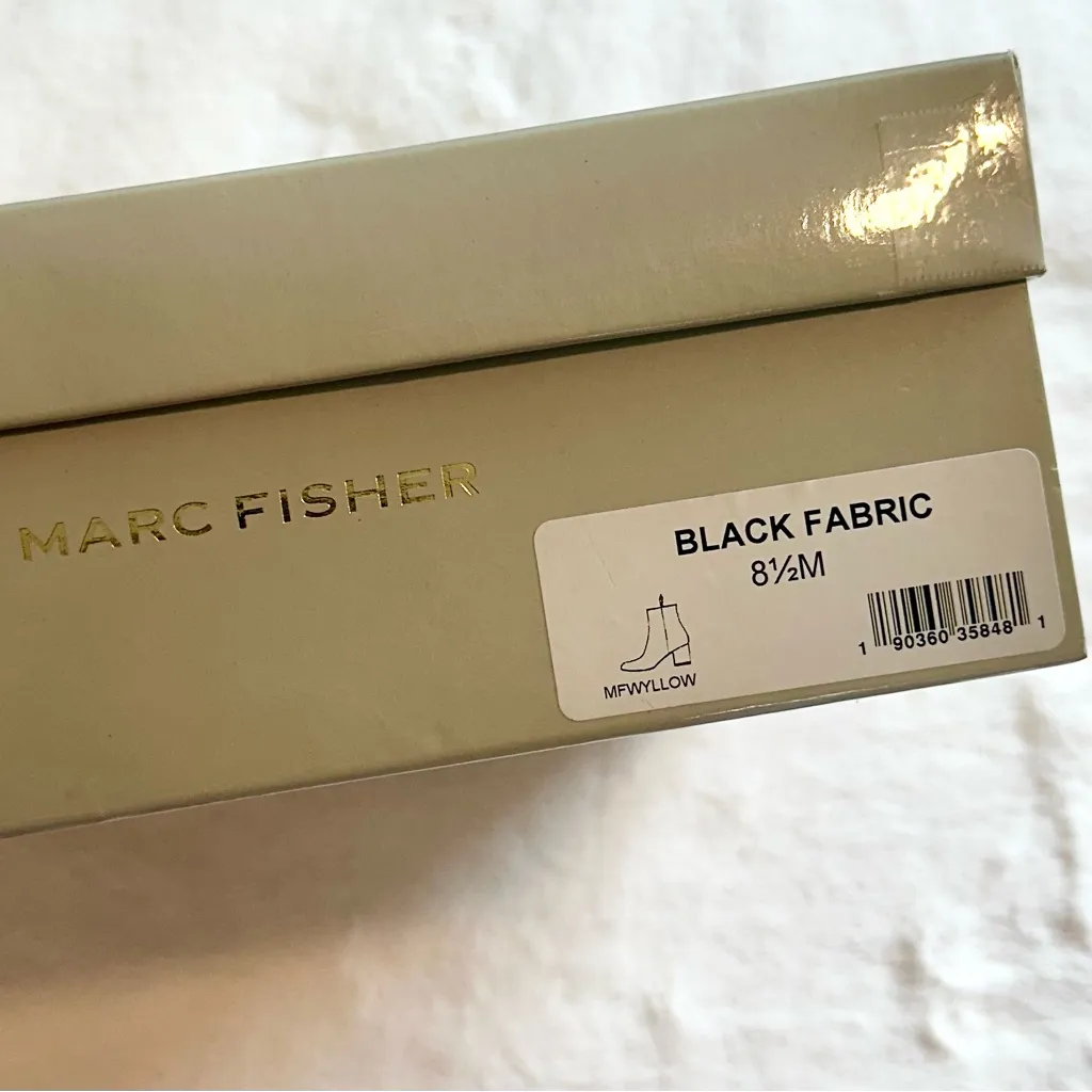 NIB Marc Fisher Black Ankle Booties - Size: 8.5 - Image 4